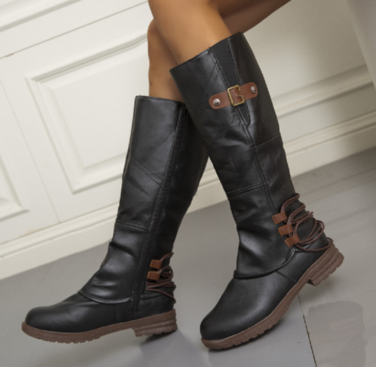 Kate - Kniehohe lederstiefel