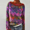 Imogen - Bunter & stylischer pullover mit o-ausschnitt