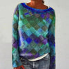 Imogen - Bunter & stylischer pullover mit o-ausschnitt