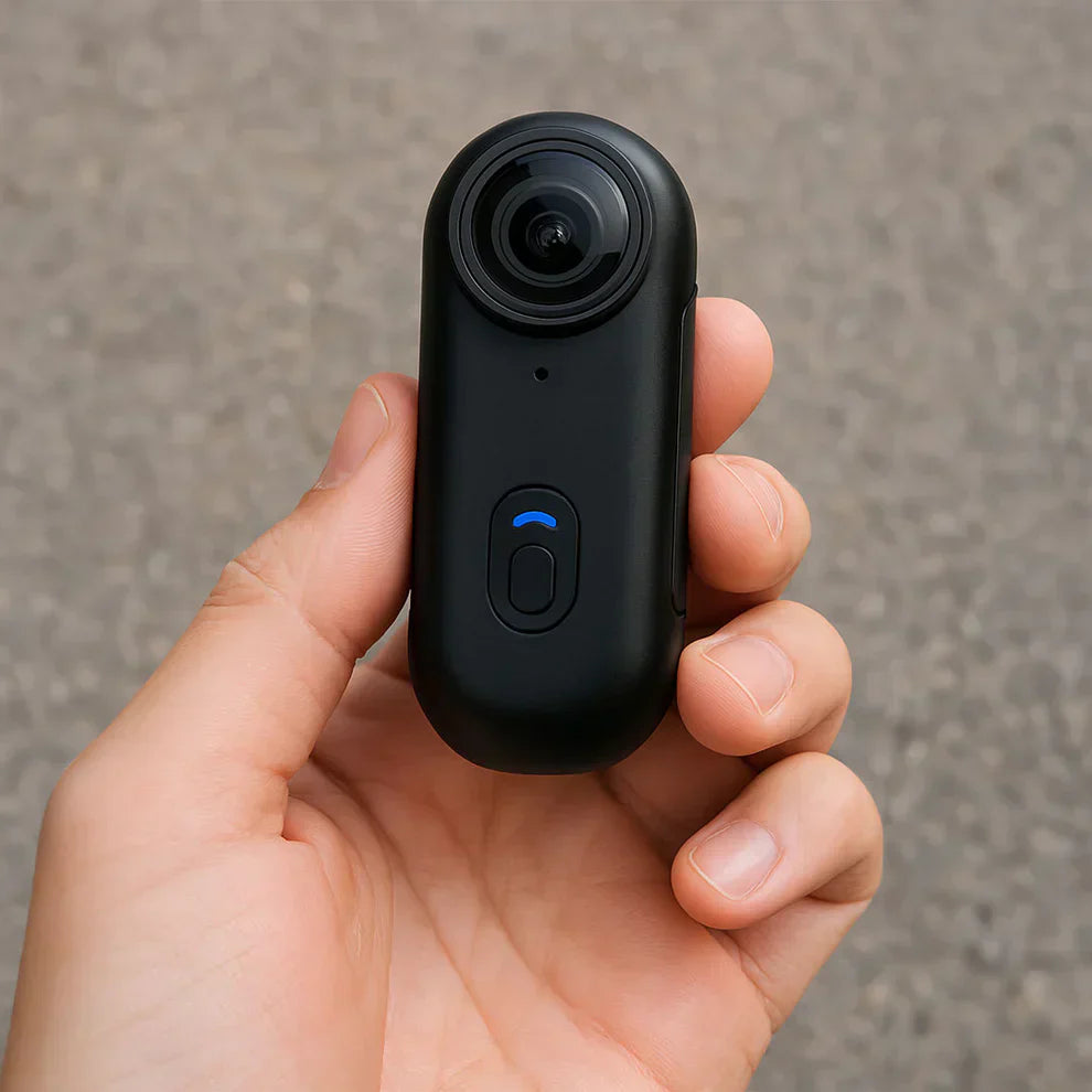 Tragbare Mini-4K-Actionkamera mit wasserdichtem Gehäuse und Halterung