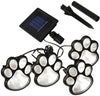 Paw Print Solarbetriebene Lampen (4 Stück)