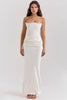 Ezra - Elegantes trägerloses Korsett Maxikleid