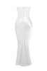 Ezra - Elegantes trägerloses Korsett Maxikleid