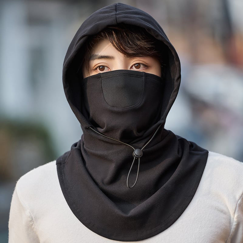Anastasia - Gesichtsmaske mit Kapuze und Halswärmer für den Radsport