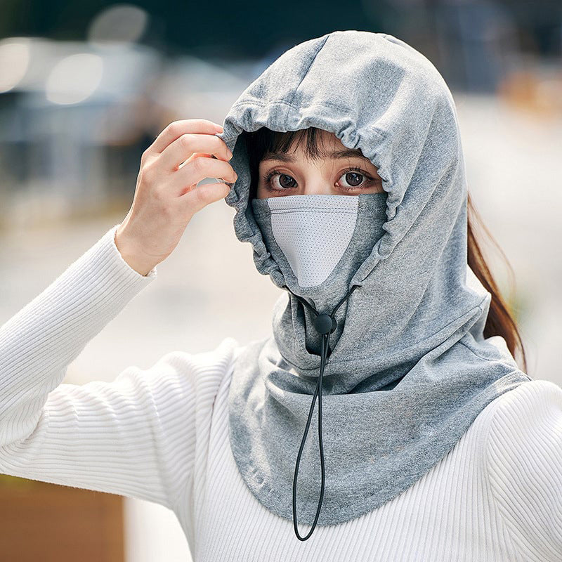 Anastasia - Gesichtsmaske mit Kapuze und Halswärmer für den Radsport