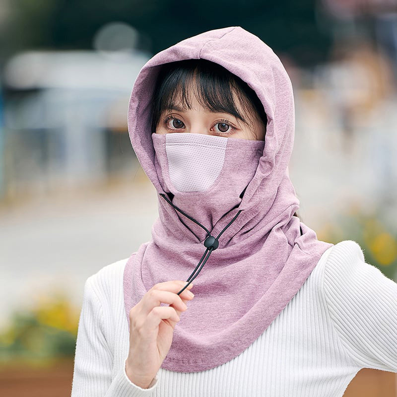 Anastasia - Gesichtsmaske mit Kapuze und Halswärmer für den Radsport