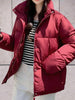 Beatriz - Parkajacke mit stehkragen und doppelverschluss
