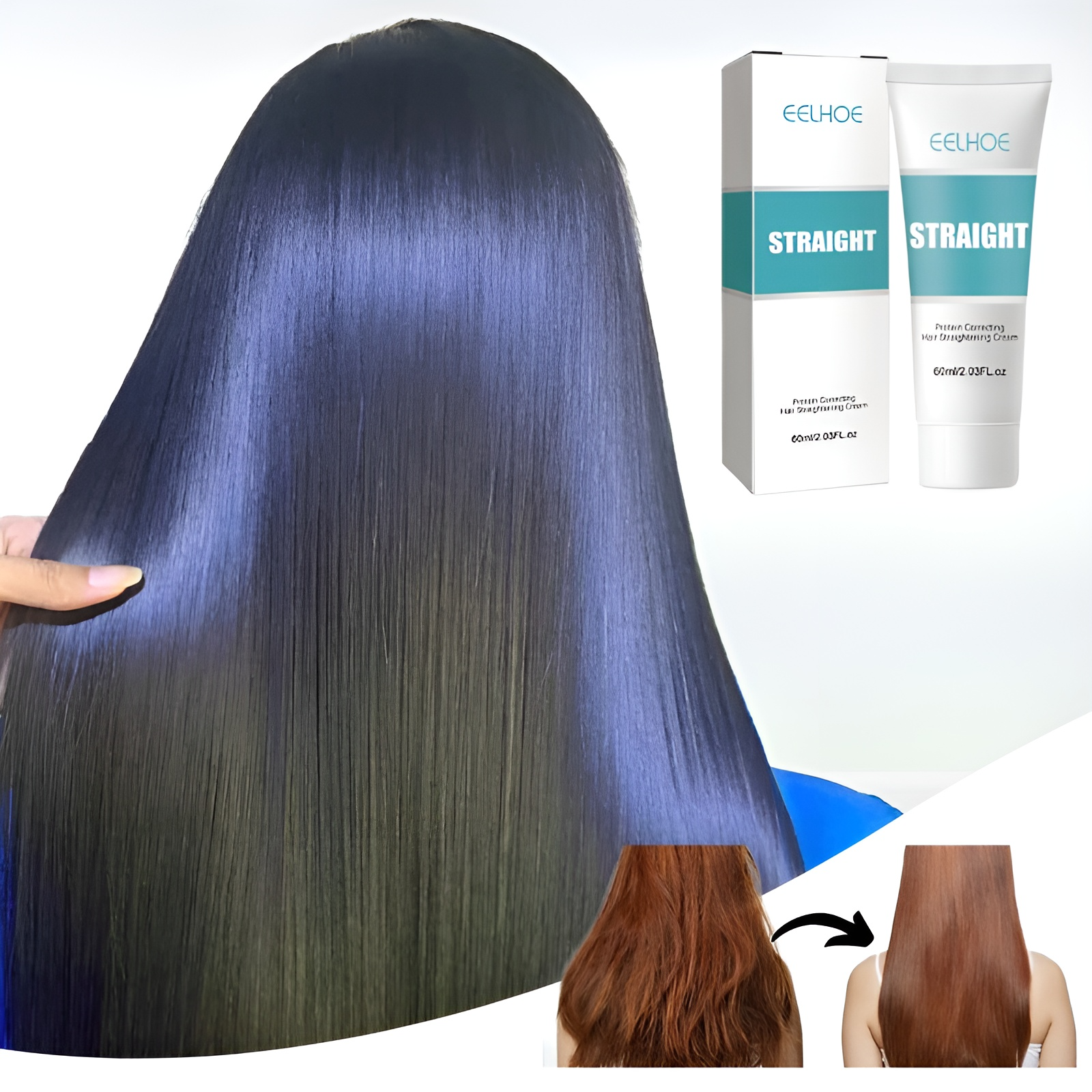 SalonSleek™ - Sofortige Haarglättungscreme (1+1 GRATIS)