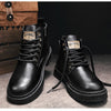 Fabian - Vintage PU-Leder Schnürstiefel