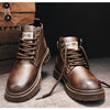 Fabian - Vintage PU-Leder Schnürstiefel