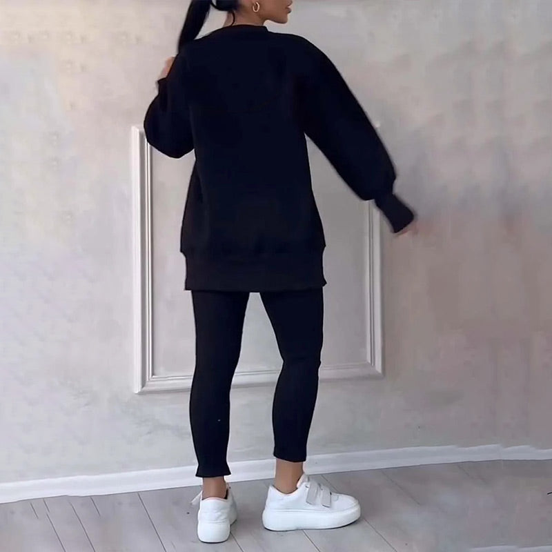 Angel - Casual Damen Sweatshirt und Leggings Set