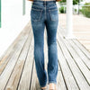 Bertina™ - Dehnbar Bauch-Kontrolle Jeans - 1+1 Gratis