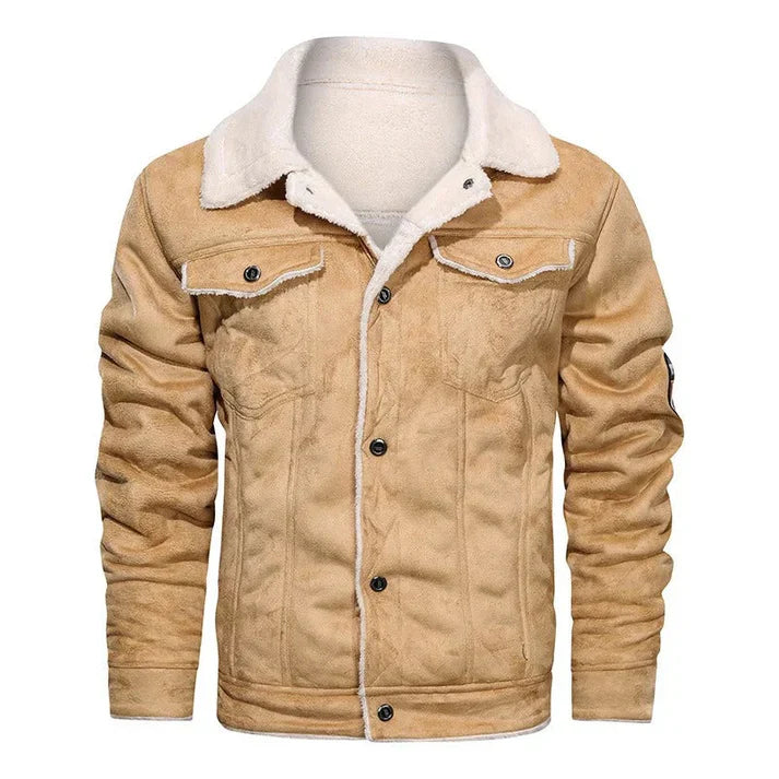 Mathew - Lässige lederjacke im bomber-stil für herren
