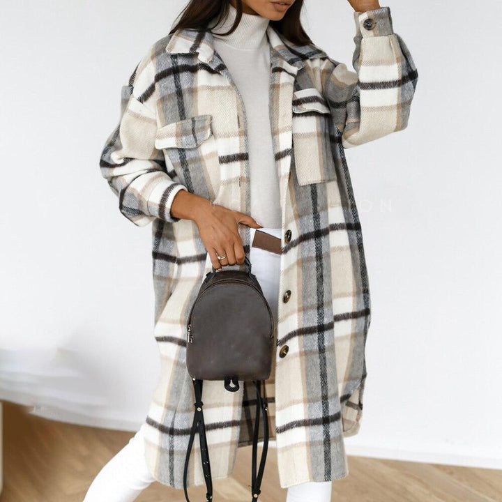 Blanche - Karierte jacke für damen