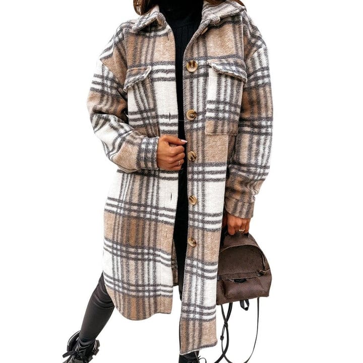 Blanche - Karierte jacke für damen