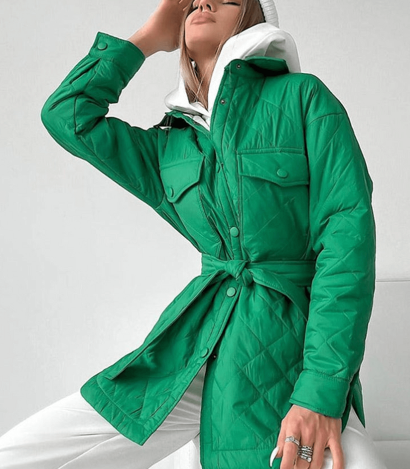 Amoura - Lockere Steppjacke In Übergröße