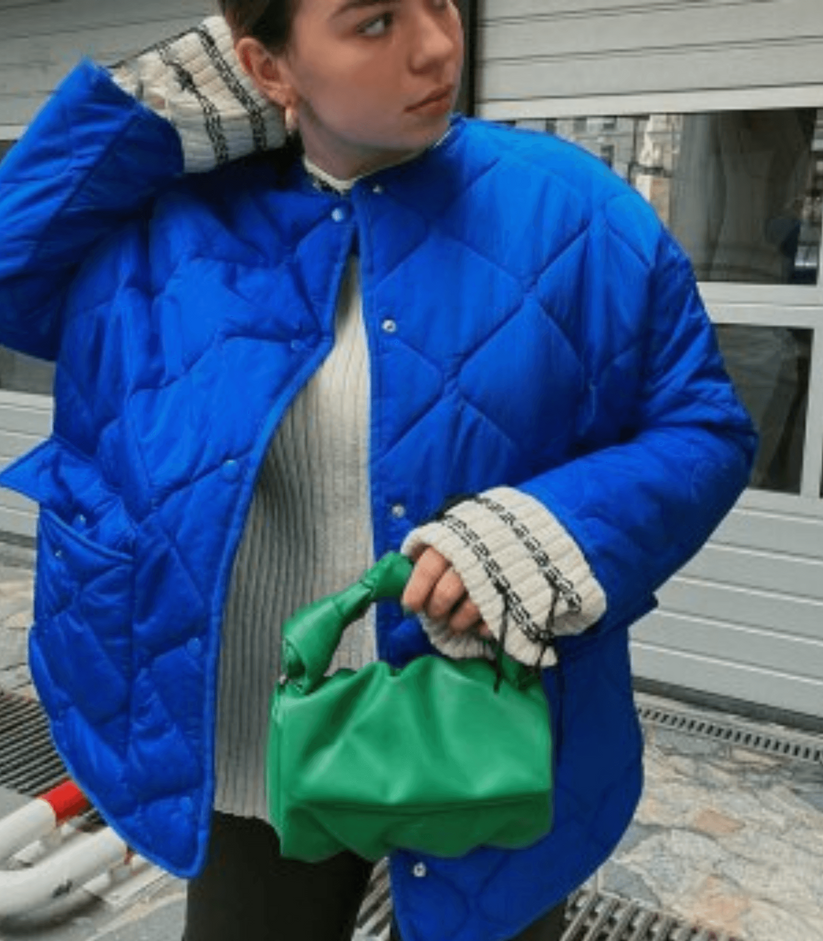 Amoura - Lockere Steppjacke In Übergröße