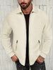 William - Vintage Reißverschlussjacke Mit Retro Textur Für Männer