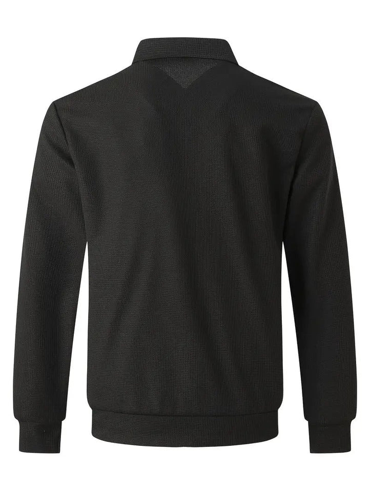 William - Vintage Reißverschlussjacke Mit Retro Textur Für Männer
