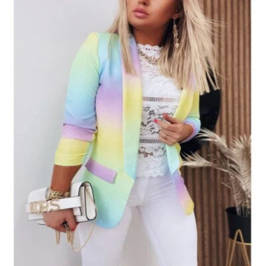 Maryann - Damen langarm tie dye blazer