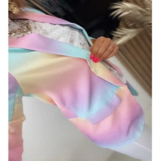 Maryann - Damen langarm tie dye blazer