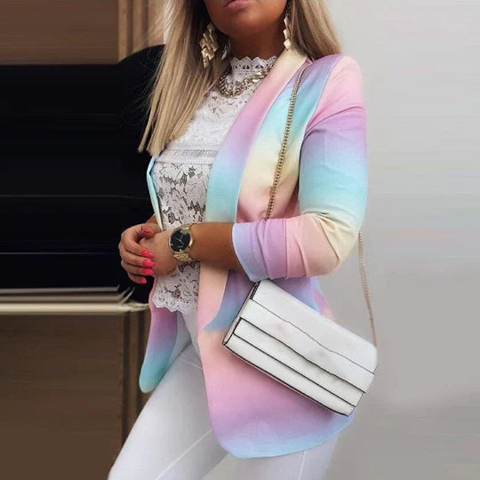 Maryann - Damen langarm tie dye blazer